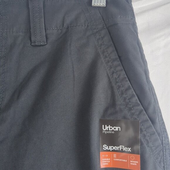 Urban Pipeline Superflex Shorts 29 Hits At The Knee Charcoal Gray Flat Front NWT - Picture 8 of 14